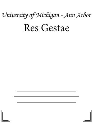 cover image of Res Gestae